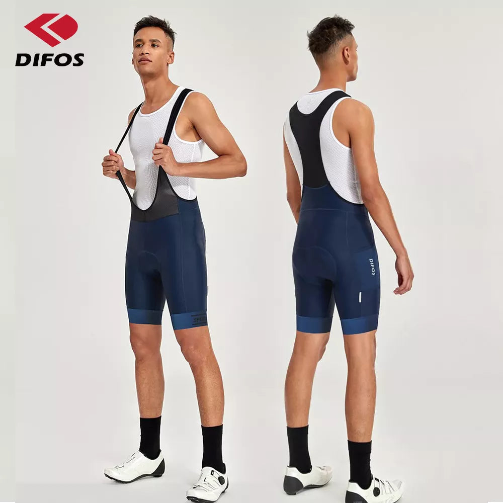 Casual Chic Wear DIFOS Men Cycling Bib Shorts Summer Mountain Bike Breathable Outdoor Wear Cycling 3D Padded Bicycle Pants MTB Riding Bib Tights