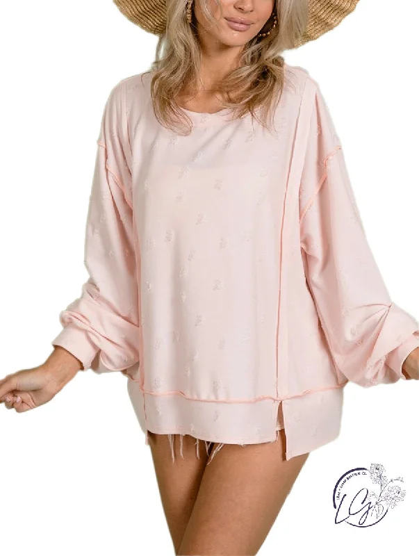 Casual Chic Slit Hem Serenade Knit Top