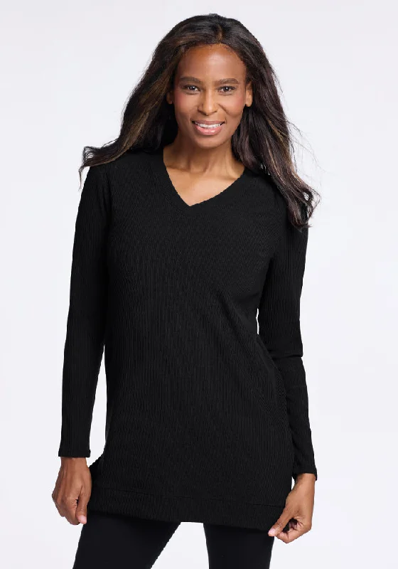 Soft Trends Evie Tunic - Black