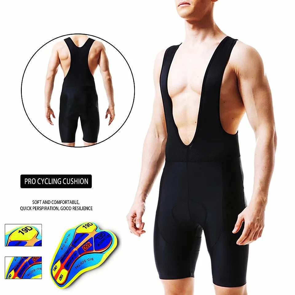 Comfortable And Versatile Fualrny Cycling Bibs Shorts Bike Tights Triathlon 19D Gel Padded Pro Lycra Bicycle Shorts Breathable Man Mountain Biking Shorts
