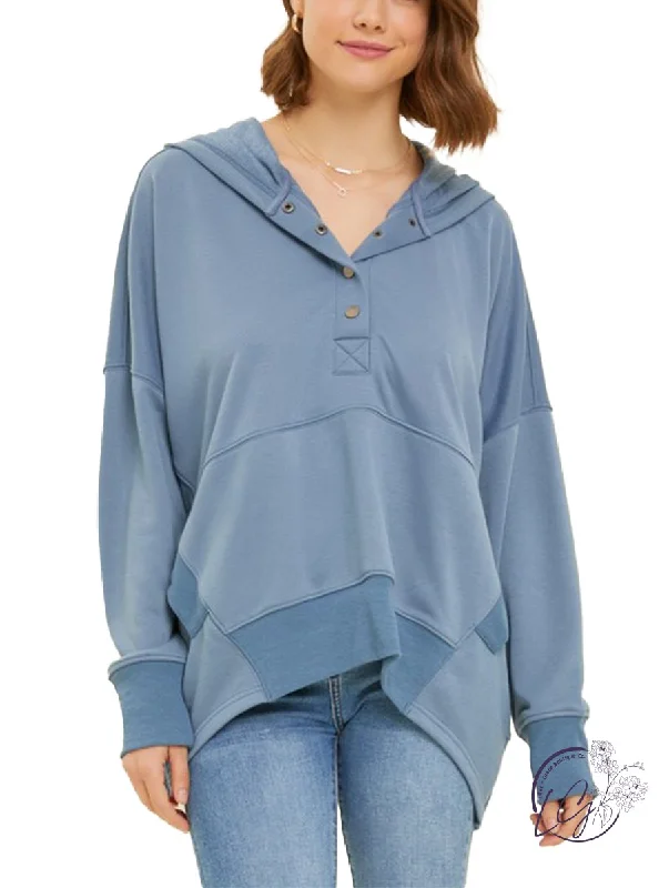 Effortless Wear Gentle Drift Hooded Sweater