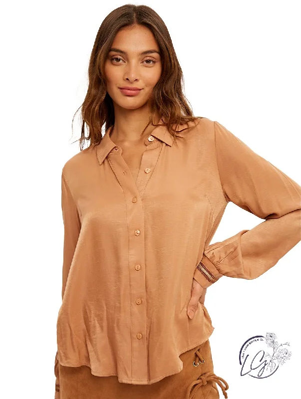 Simple Elegance Girls Like Us Embellished Button Up