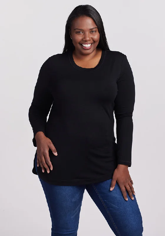 Casual Comfort Hazel Tunic - Black
