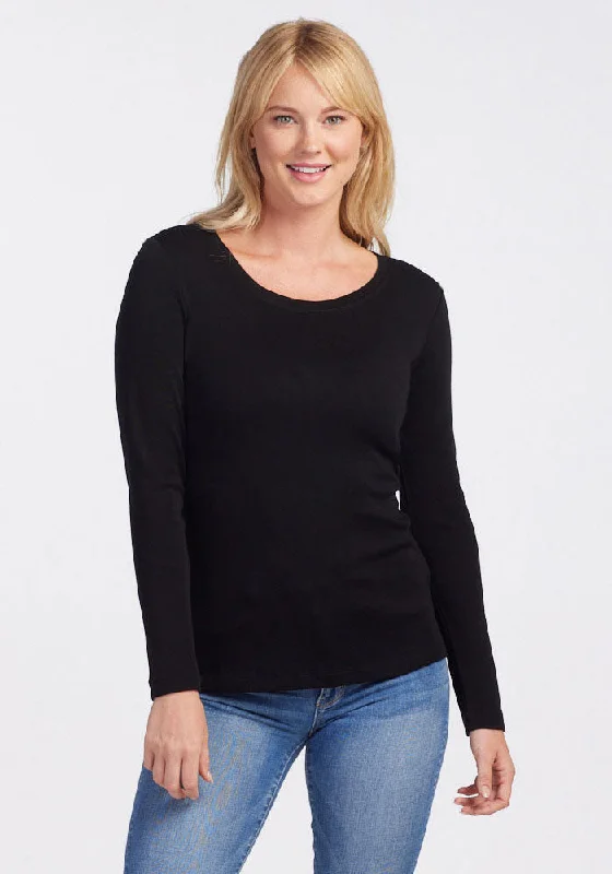French Style Kenzie Scoop Neck - Black