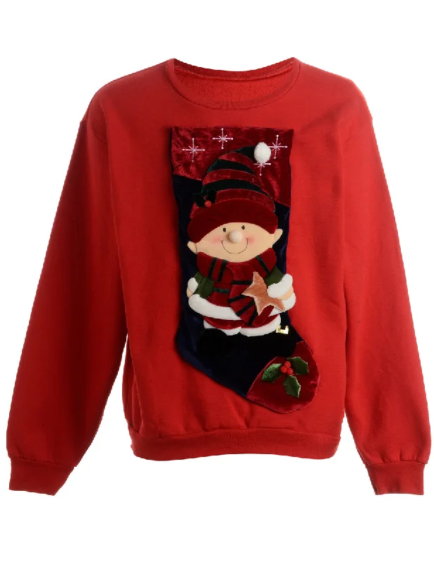 Label Novelty Christmas Sweatshirt