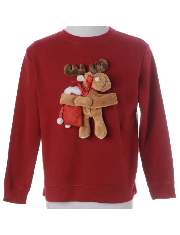 Label Novelty Christmas Sweatshirt