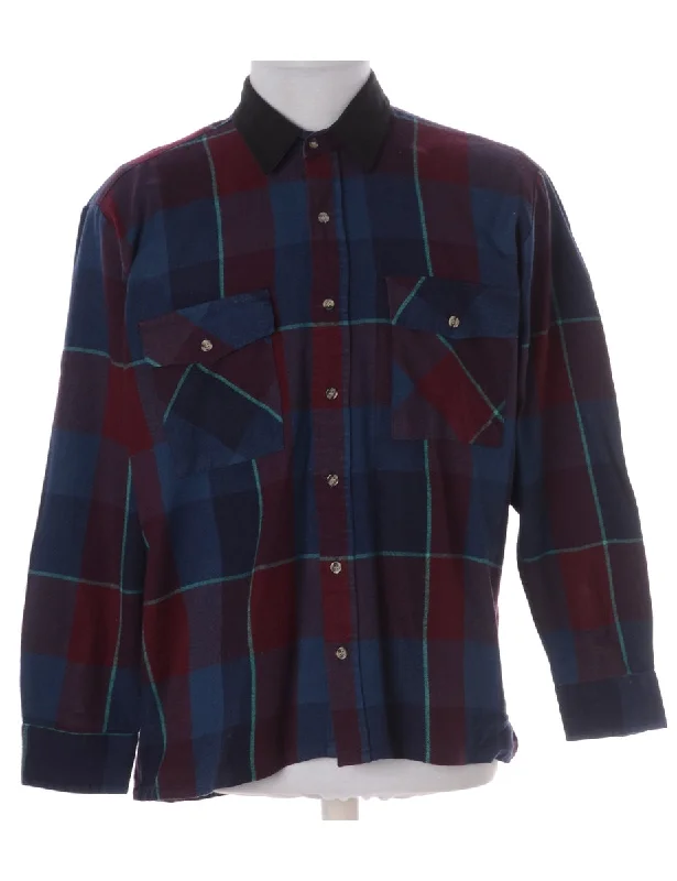 Label Paul Shirt With Denim Collar