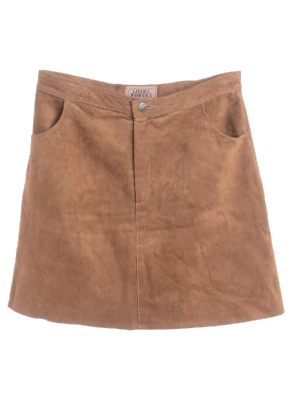 Relaxed Dresses Label Robyn Suede Skirt
