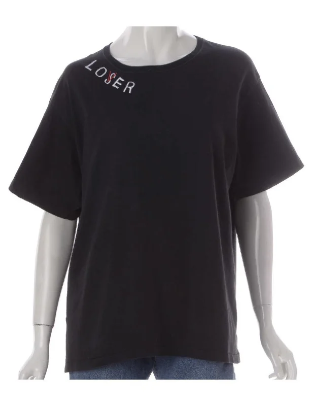 Minimal Classic Label Roxanne Loser Love T-Shirt