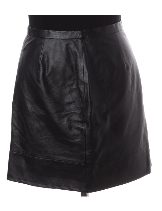 Quality Tailoring Label Roxy Mini Leather Skirt