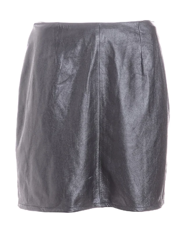 Cozy Chic Wear Label Roxy Mini Leather Skirt