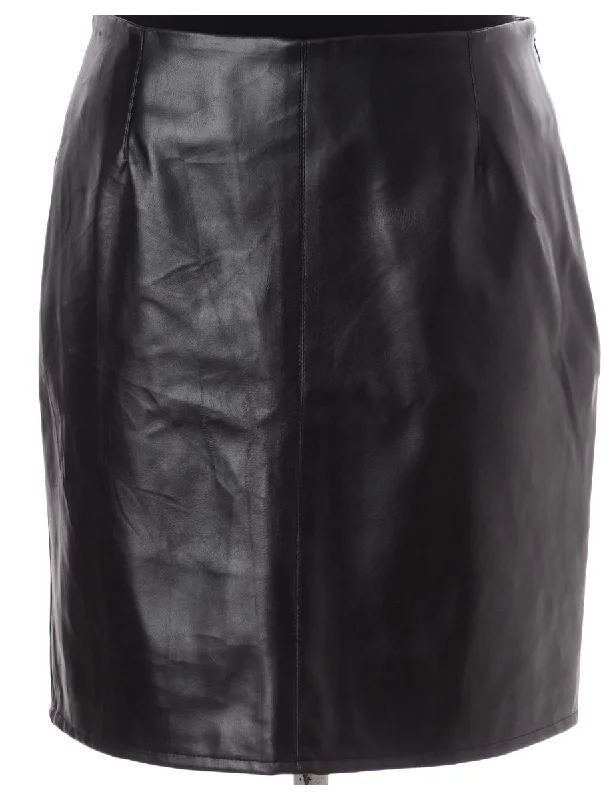 High-end Design Label Roxy Mini Leather Skirt