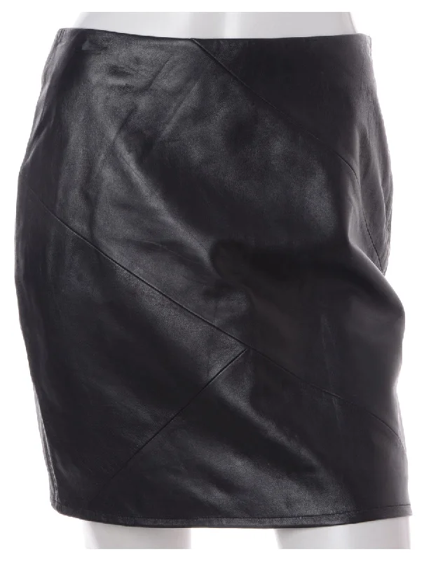 High-end Sense Label Roxy Mini Leather Skirt