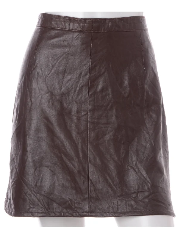 Personal Design Label Roxy Mini Leather Skirt