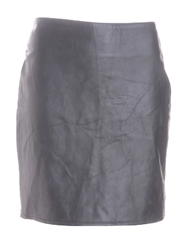 Warm Wear Label Roxy Mini Leather Skirt