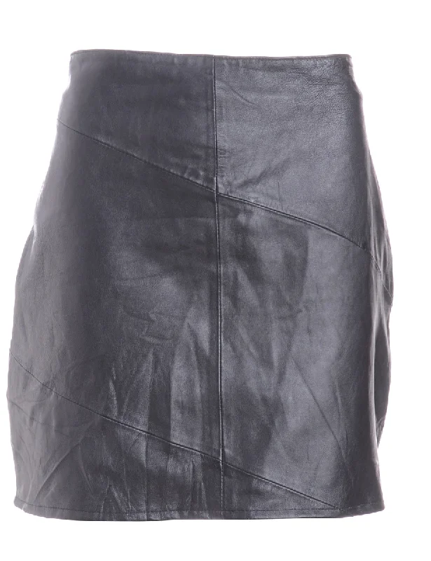 Relaxed Style Label Roxy Mini Leather Skirt