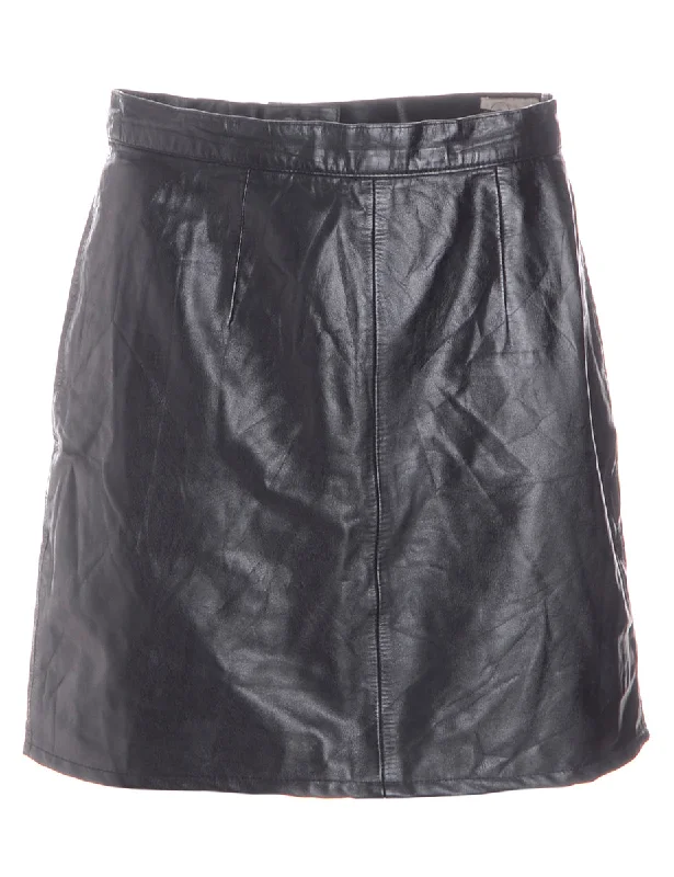 Easy-to-Wear Label Roxy Mini Leather Skirt