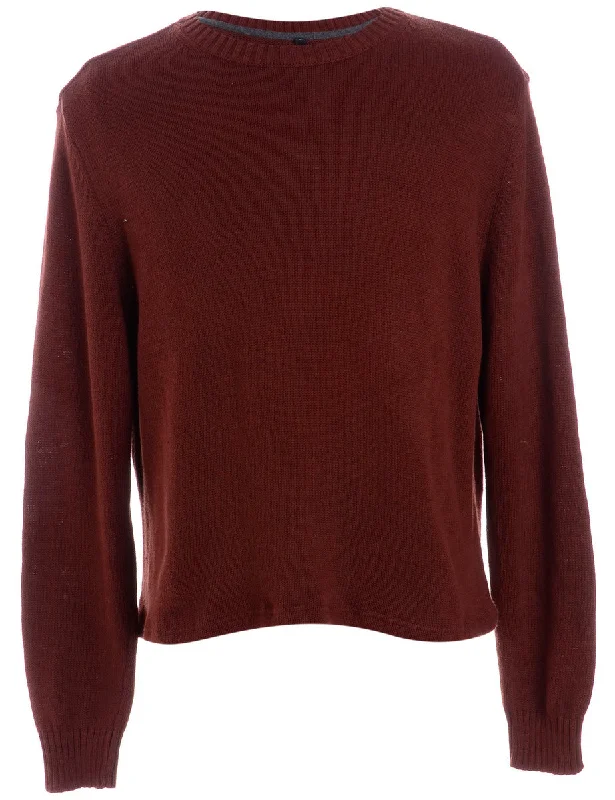 Minimal Style Label Shaun Straight Hem Heavy Knit Jumper