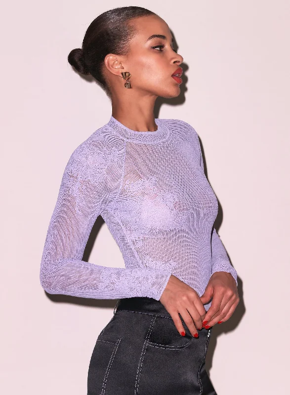 Cozy Layers Lace Pointelle Long Sleeve Bodysuit