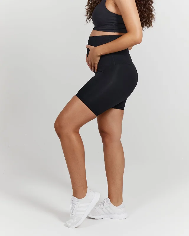 Timeless Style LUXE MATERNITY SHORTS - BLACK