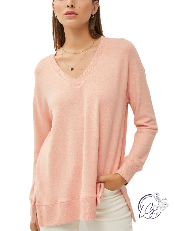 Trendy Looks Mellow Mosaic V-Neck Tee