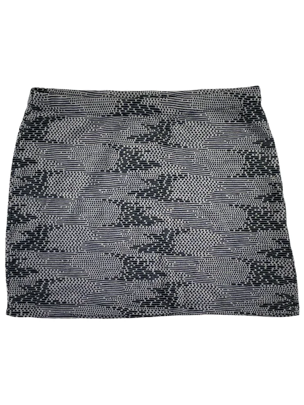 Merino Wool Printed Skirt