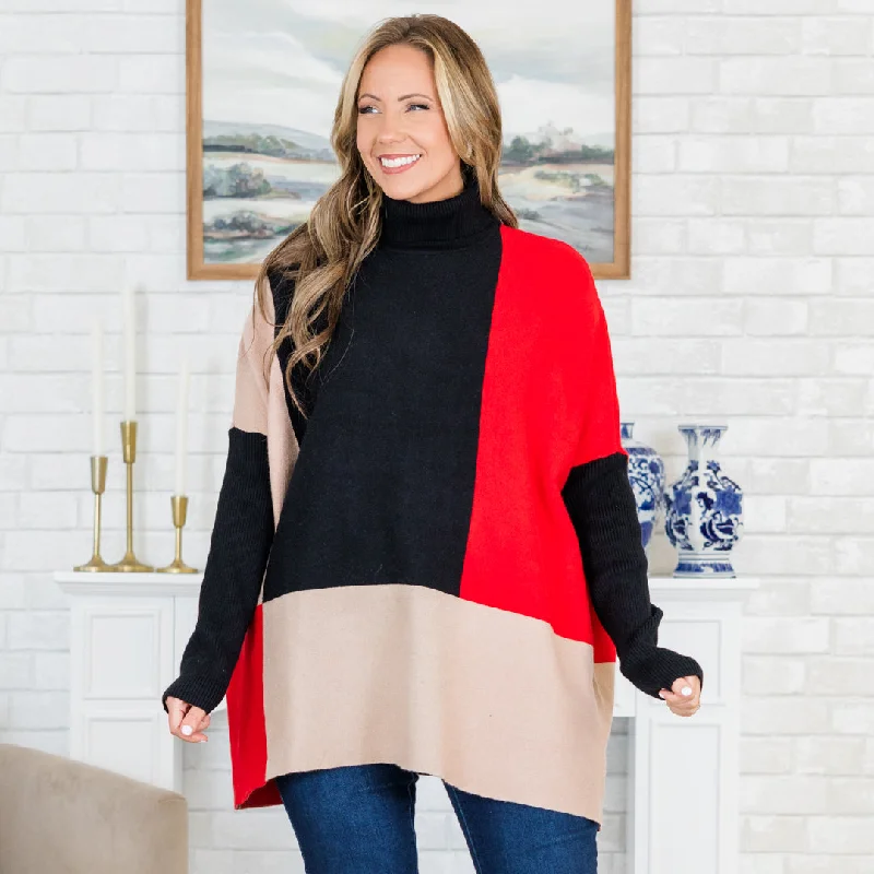 Easy Fashion Mosaic Melody Sweater, Multi