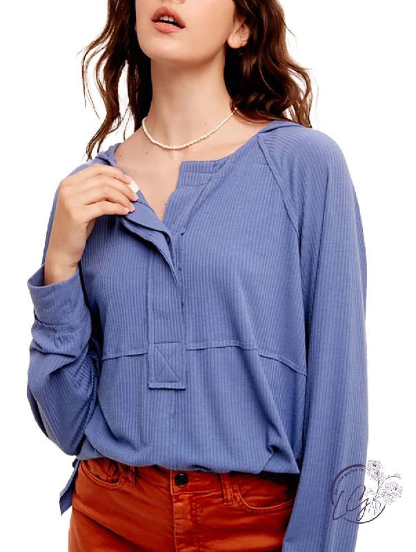 Simple Style One More Hour Ribbed Top