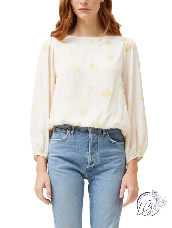 Exquisite Tailoring Sunshine Serenade Boatneck Blouse