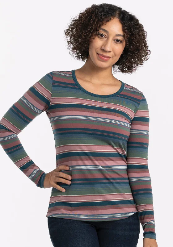 Cozy Outfit Remi Long Sleeve T-Shirt - Adirondack 2.0 Stripe