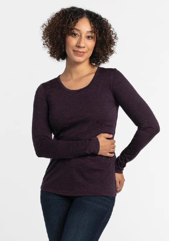 Remi Long Sleeve T-Shirt - Deep Plum