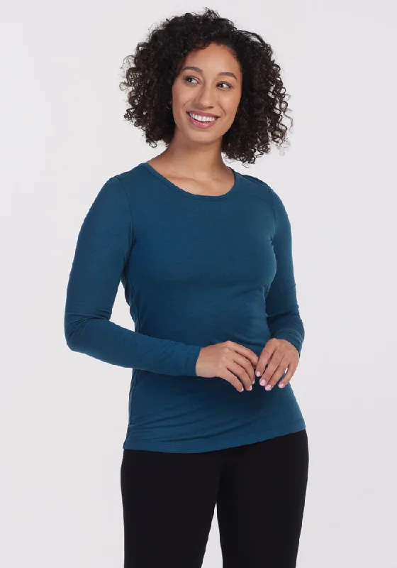 Spiritual Vitality Remi Long Sleeve T-Shirt - Real Teal