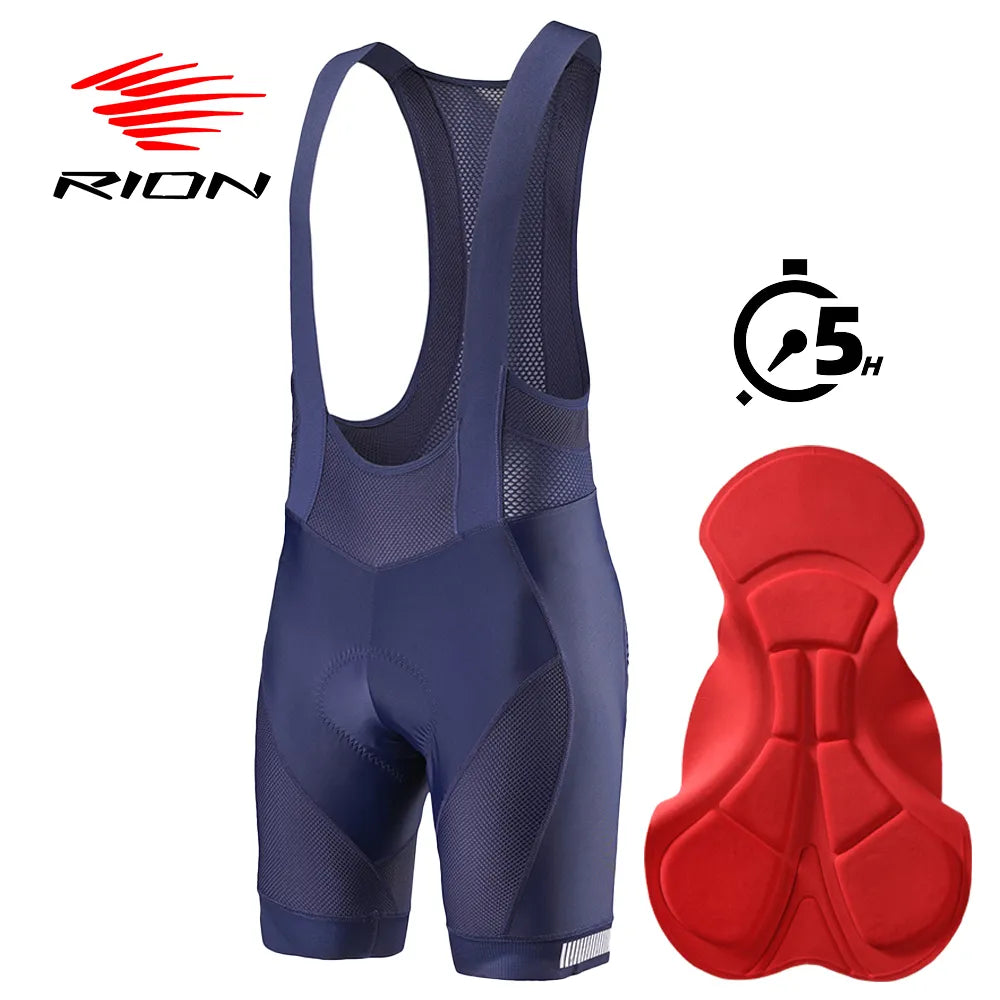 Fashion Concept RION Cycling Bib Shorts Men Bike Bibs 3D Pad Breathable Quick Dry For Male Bicycle Tights Ciclismo MTB Moutain Bike Wearing