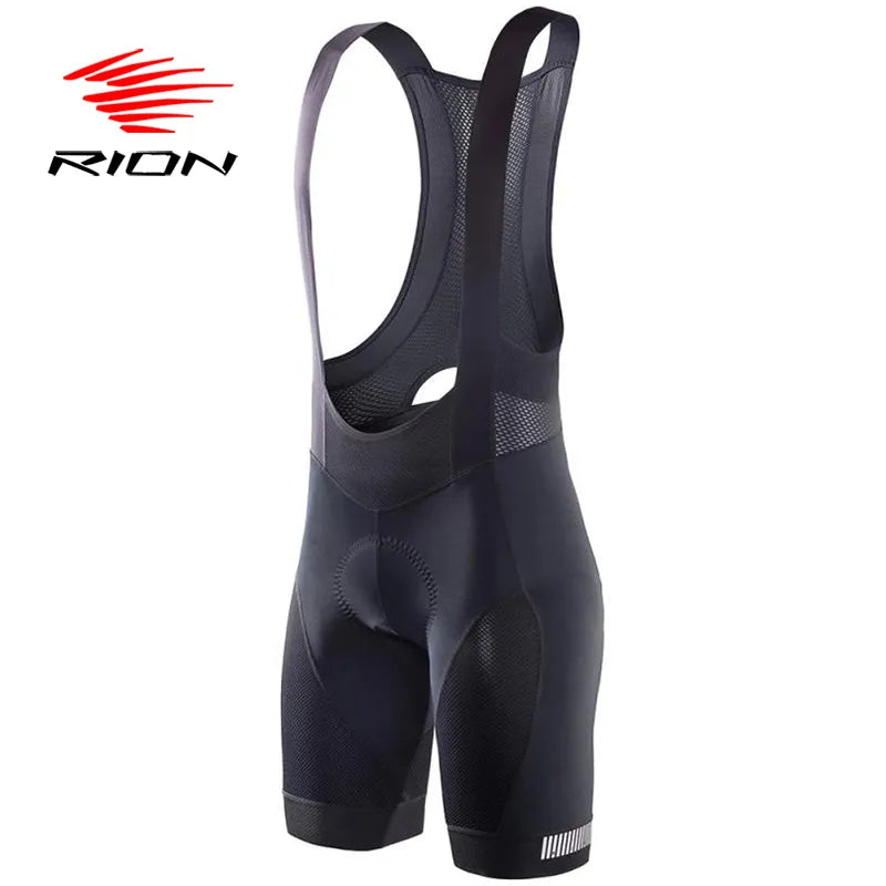 Warm And Comfortable RION Cycling Bibs Shorts Mountain Bike Breathable Men's Padded Bike Tights Triathlon Man Pro Licra Bicycle Shorts MTB Clothes