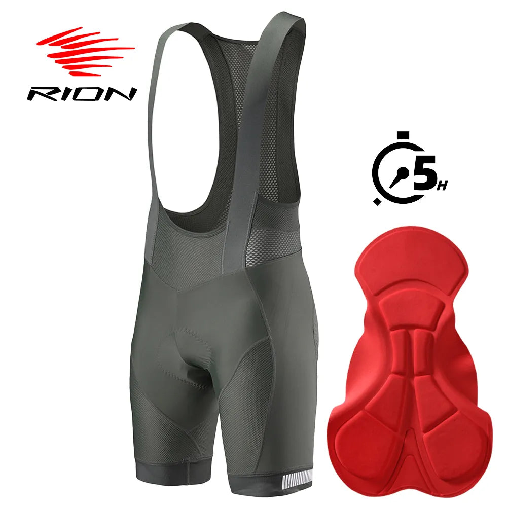 Casual Chic RION Cycling Bibs Shorts Padded Men's Biking Tights Pro Biker Shorts Quick Dry Breathable Mtb Shorts Clothing High Stretch