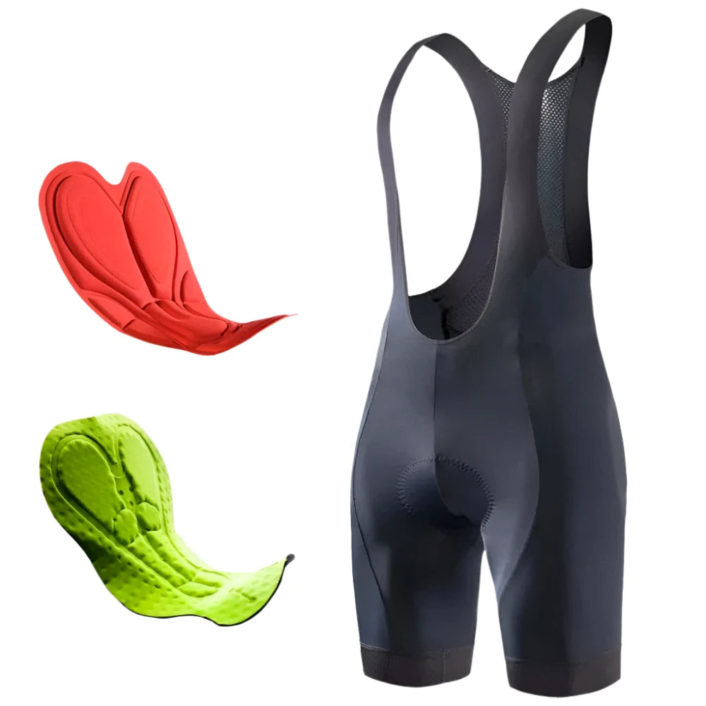 Hooded design RION High Quality Classic Men Cycling Bib Shorts Bicycle Culotte Ciclismo Bike Pants Pad MTB Clothing Bretelle Braces Dolomiti