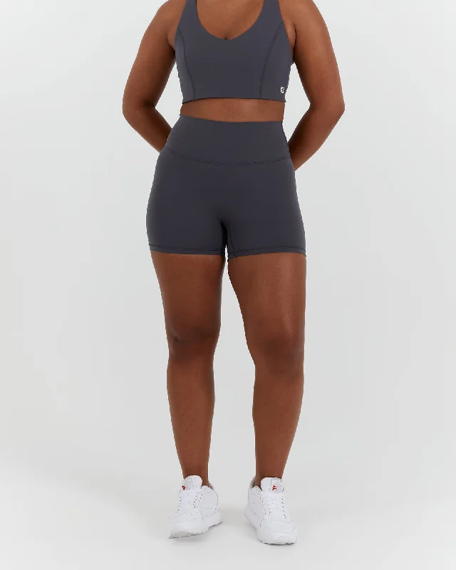 Urban Comfort SCULPT MINI SHORTS - EBONY