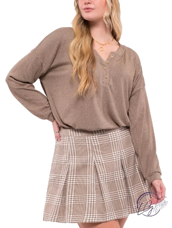 Trendy And Casual Curvy My Reasons Long Sleeve Top