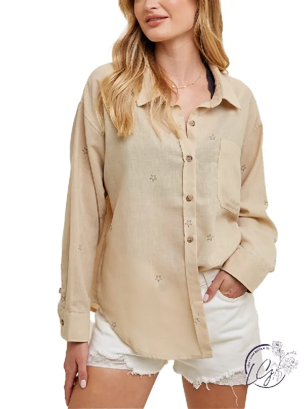 Retro Fashion Starlight Oversized Top
