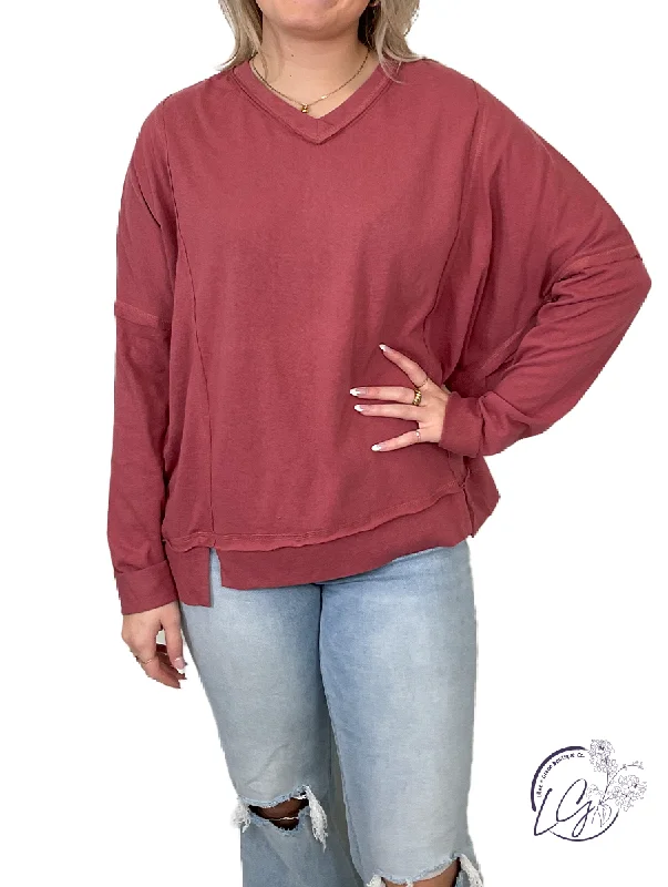 Luxury Temperament Surf's Up Long Sleeve Top