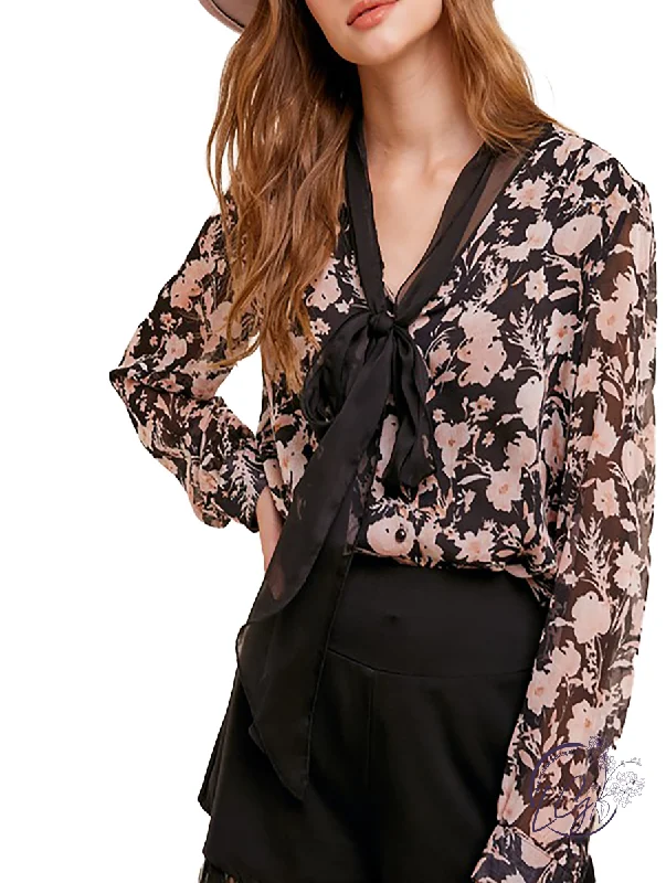 Cozy Sweaters Thrill of the Day Floral Blouse