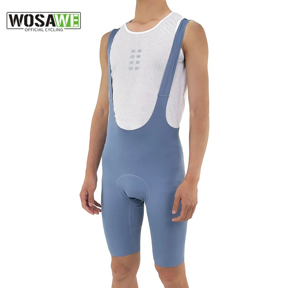 Urban Style WOSAWE 2023 New Spring And Summer Shoulder Strap Riding Pants Men's Shorts Professional Road Bicycle Pants